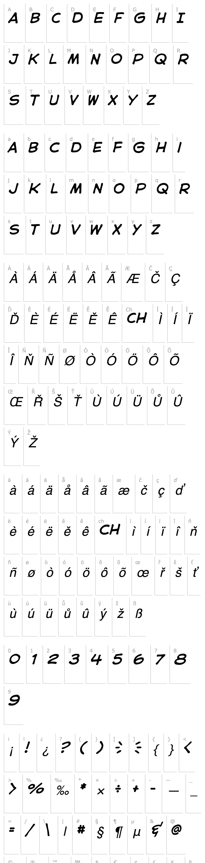 Overview CC Astro City Italic