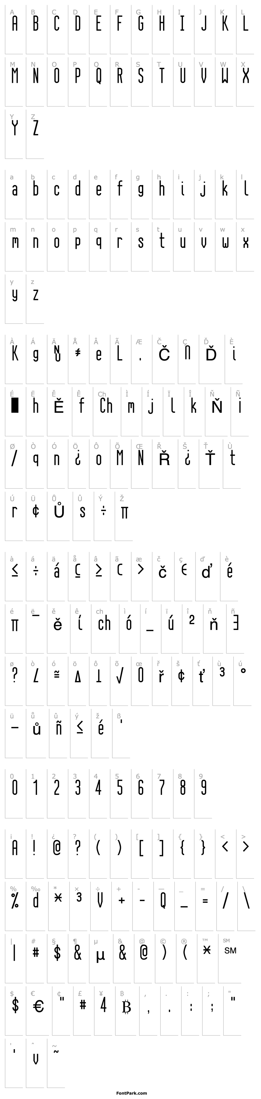 Přehled CCC6Font