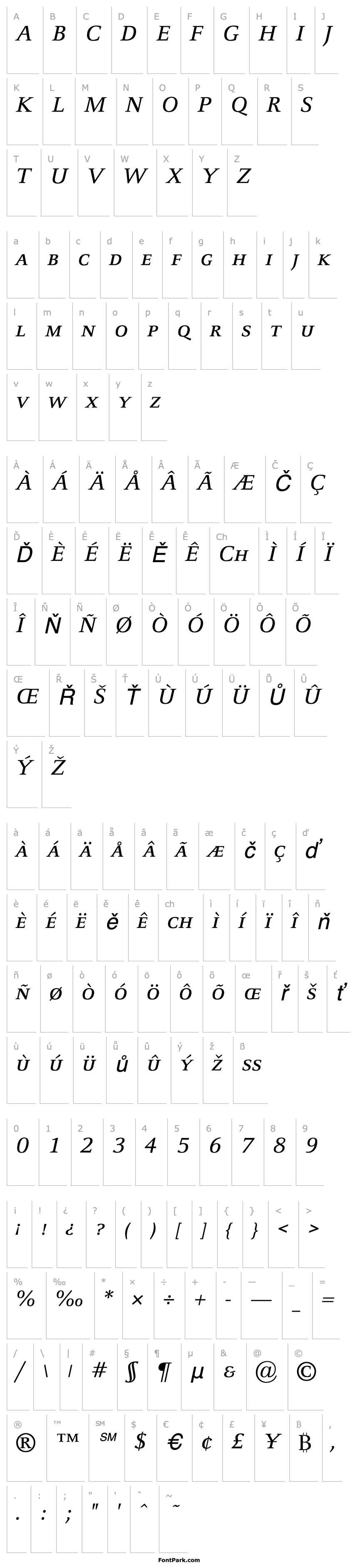 Přehled CelesteST-SCItalic