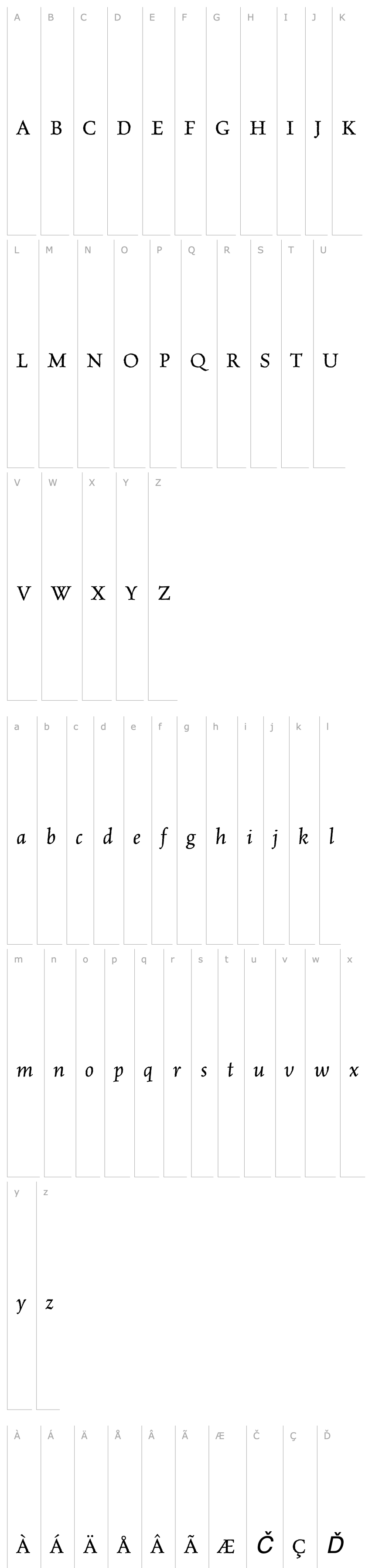 Overview CelestiaAntiqua-Italic