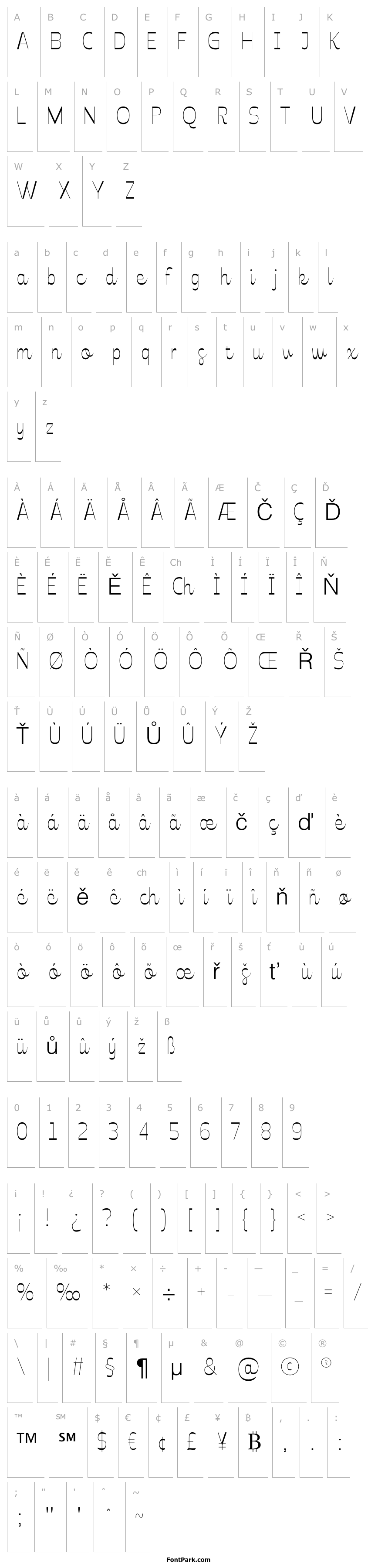 Overview Celestine-Thin