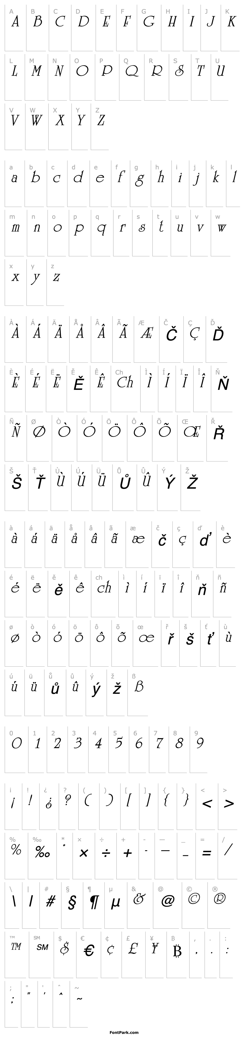 Overview Celtic MN Italic