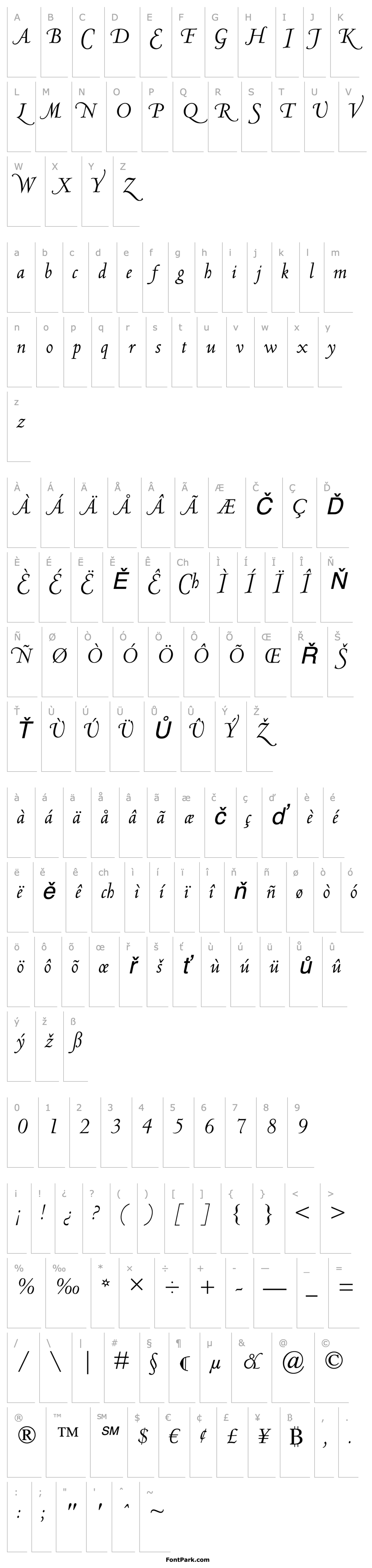 Přehled CentaurMT-SwashCapitals