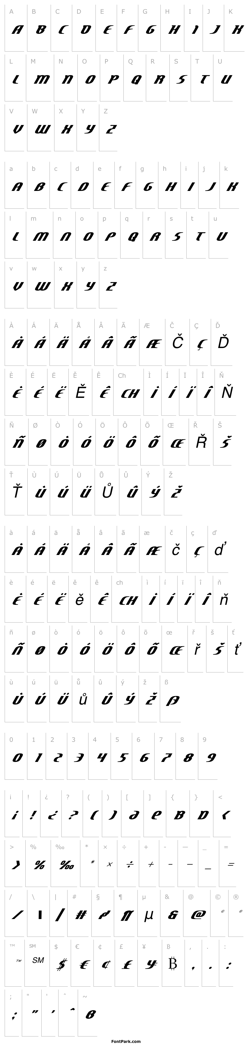 Overview Centaurus Italic