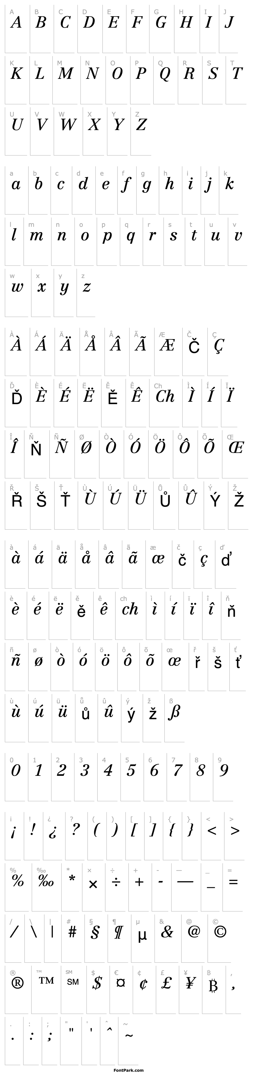 Overview Centennial-Italic