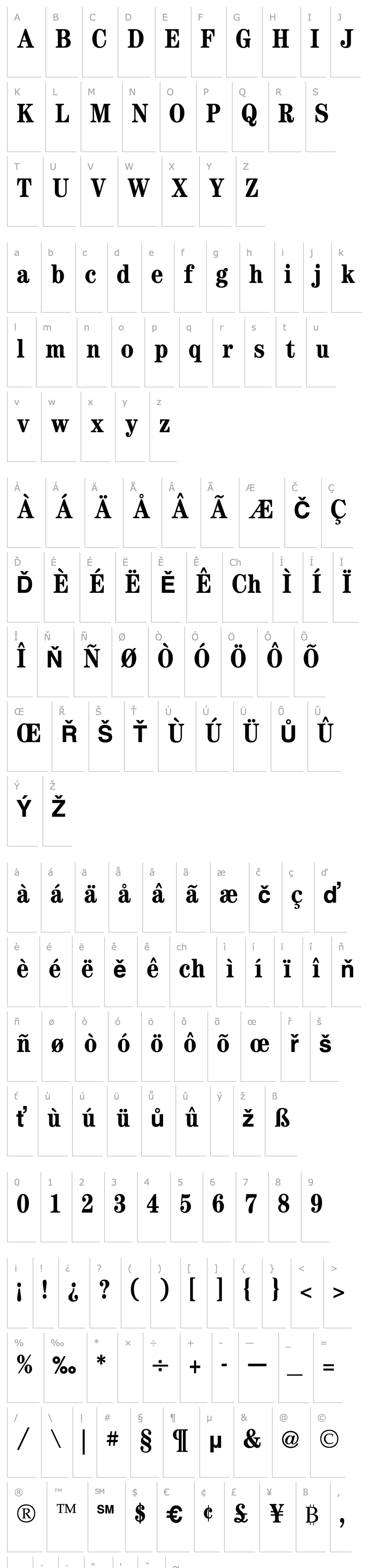 Overview Century Condensed Bold