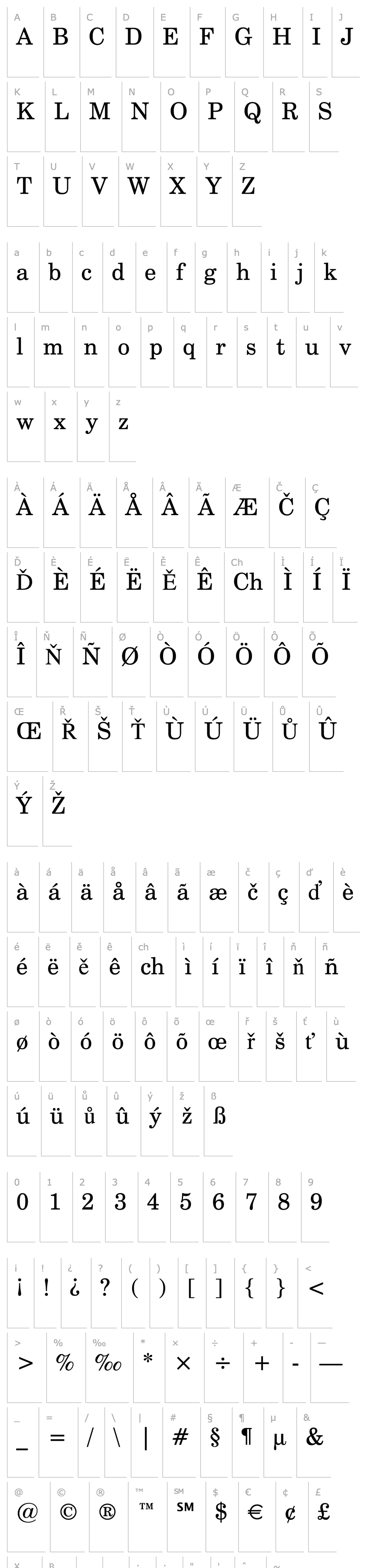 Overview Century Schoolbook BT