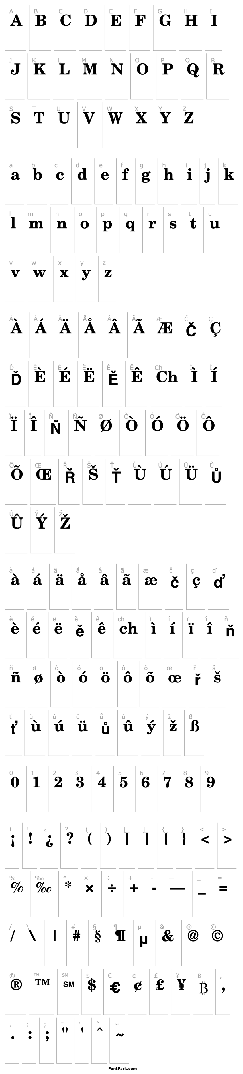 Overview Century Schoolbook Reprise SSi Bold