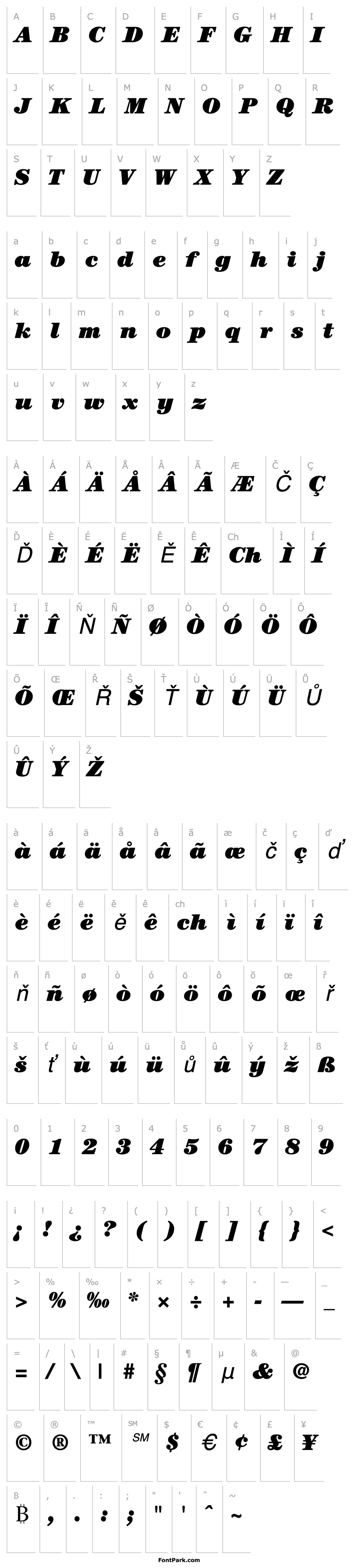 Přehled Century-UltraItalic