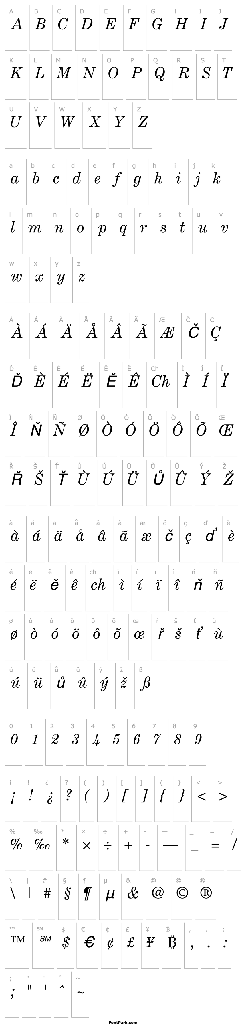 Overview CenturyExpandedSSK Italic