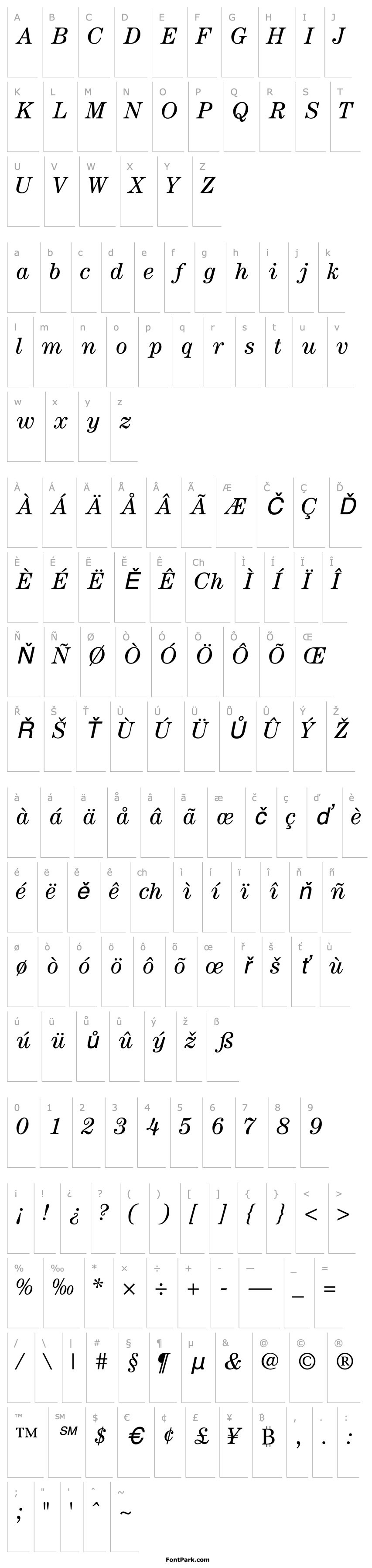 Overview CenturySSK Italic