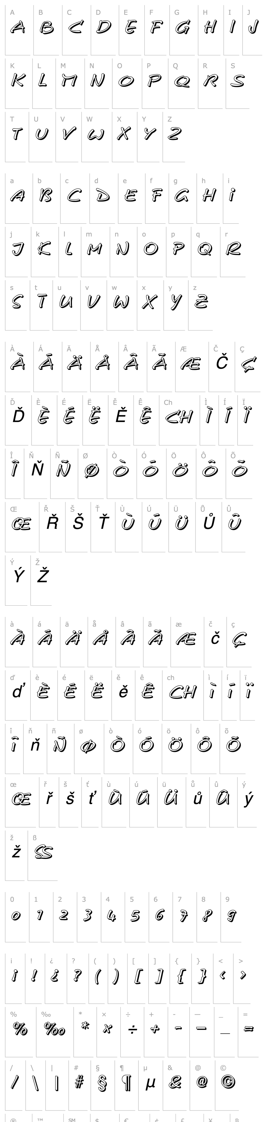 Přehled CerberixShadow-Italic