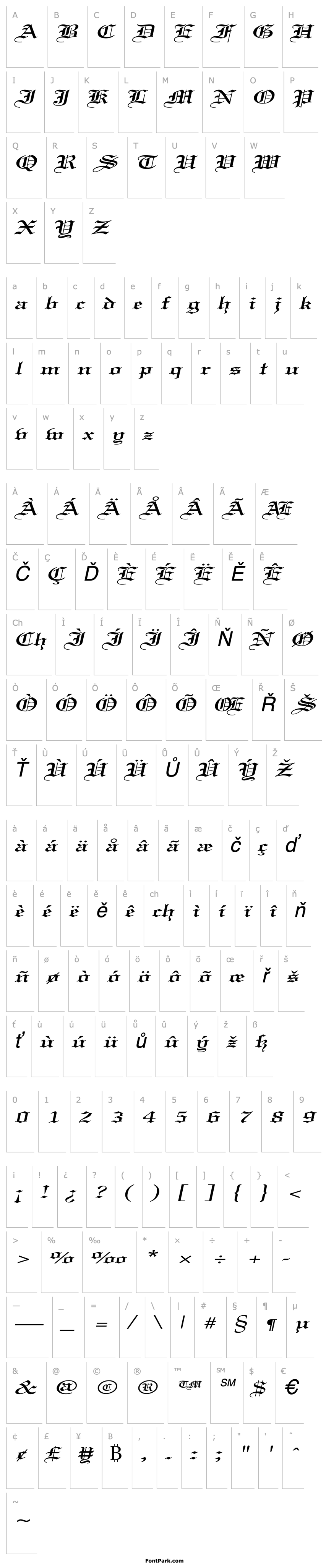 Overview CertificateExtended Italic