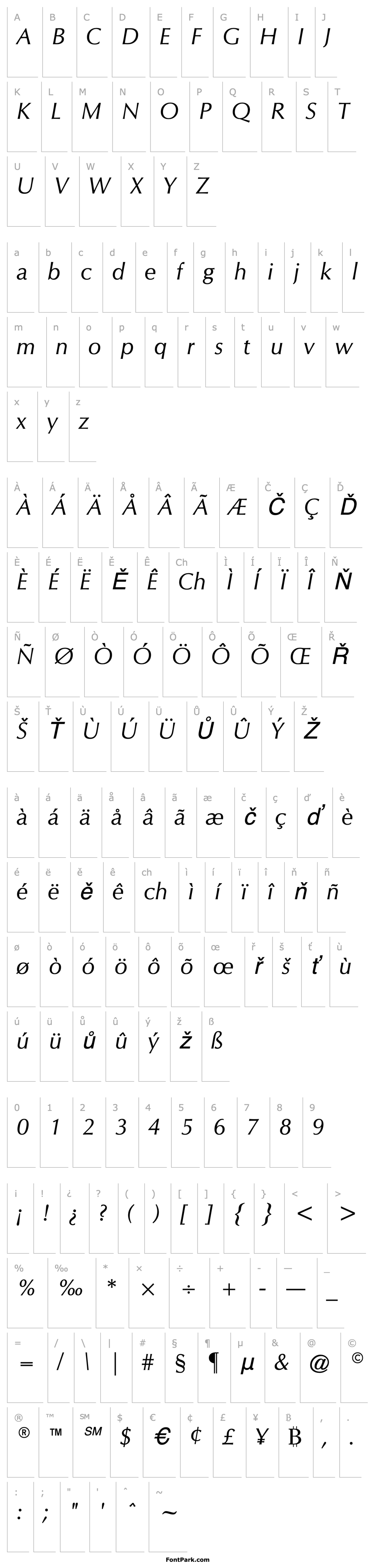 Overview CG Omega Italic