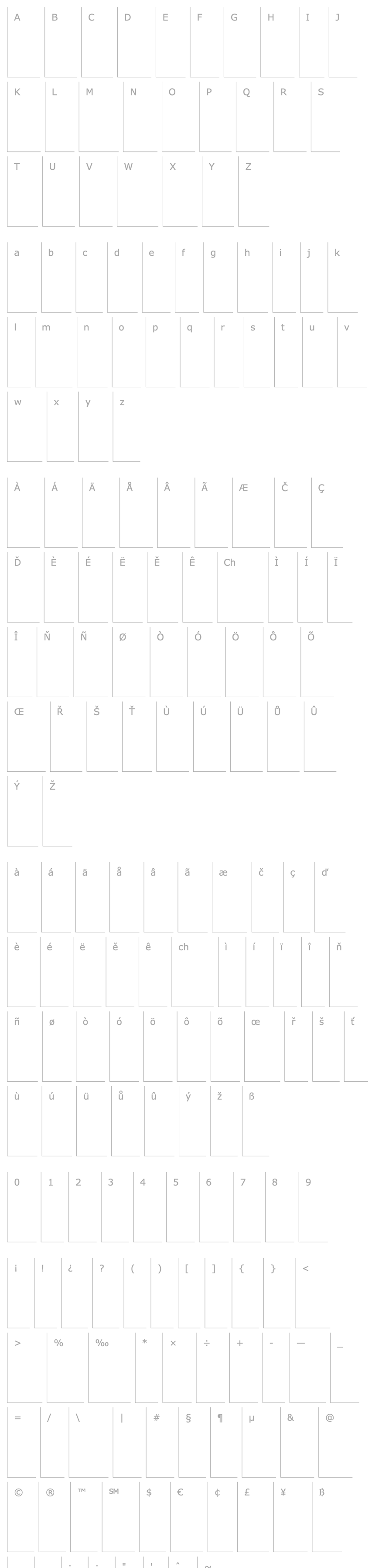 Overview CgBetonExtraBold