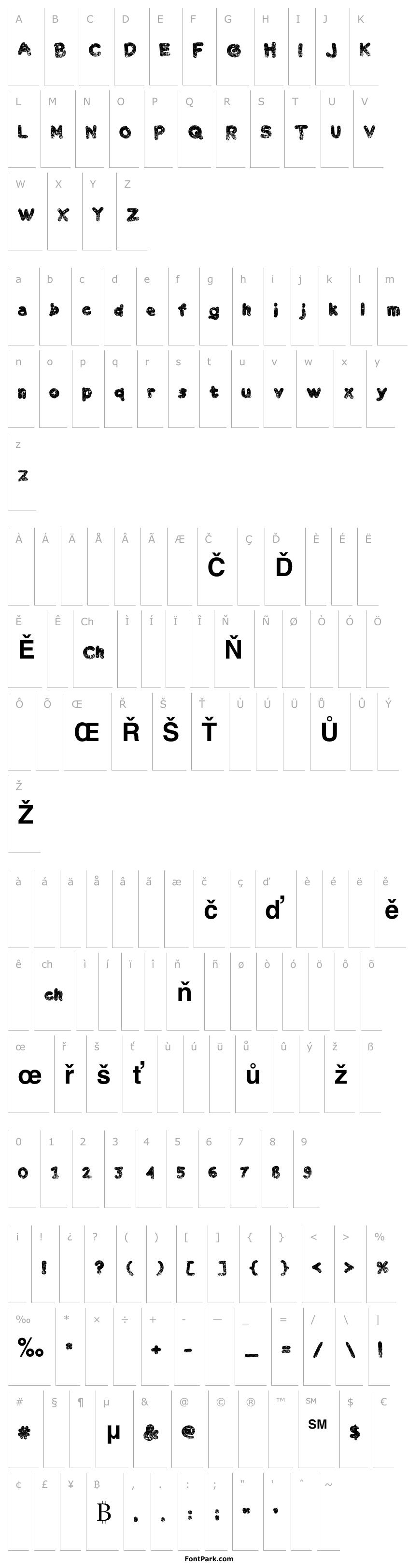 Přehled Chalk Scratches Rough Bold