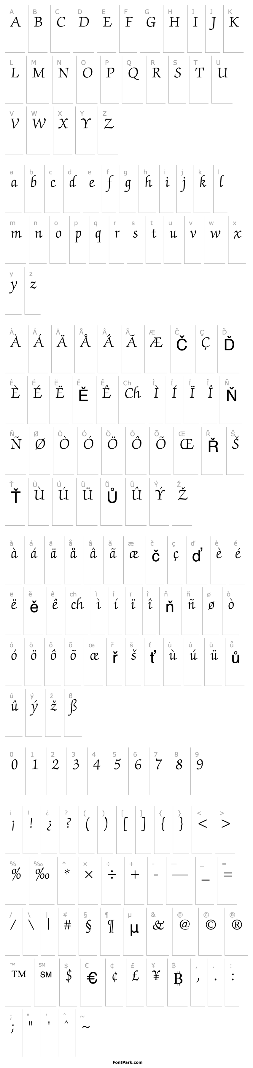 Overview Chancery Script Light SSi Light