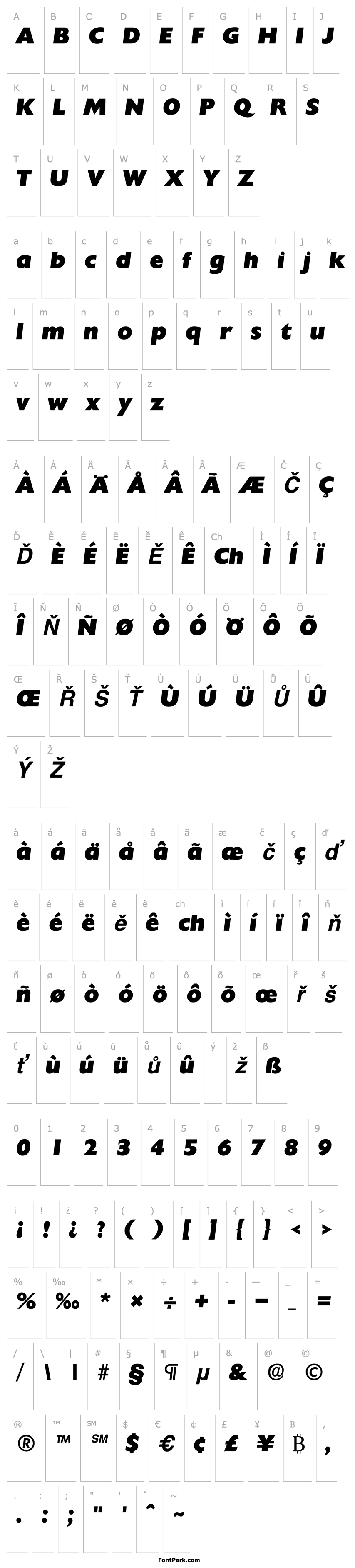 Overview ChantillyLH Bold Italic