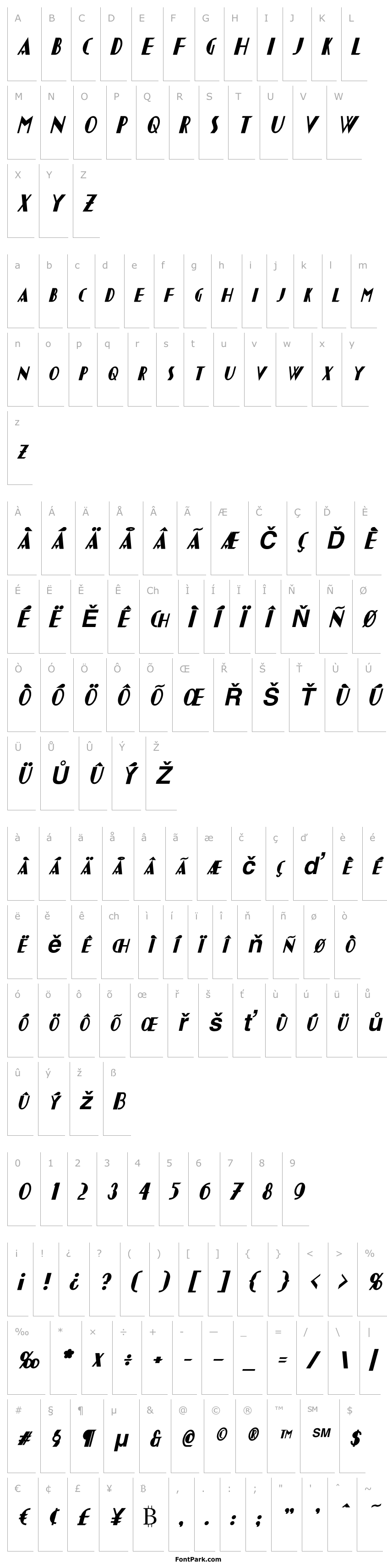 Overview Chapleau Bold Italic