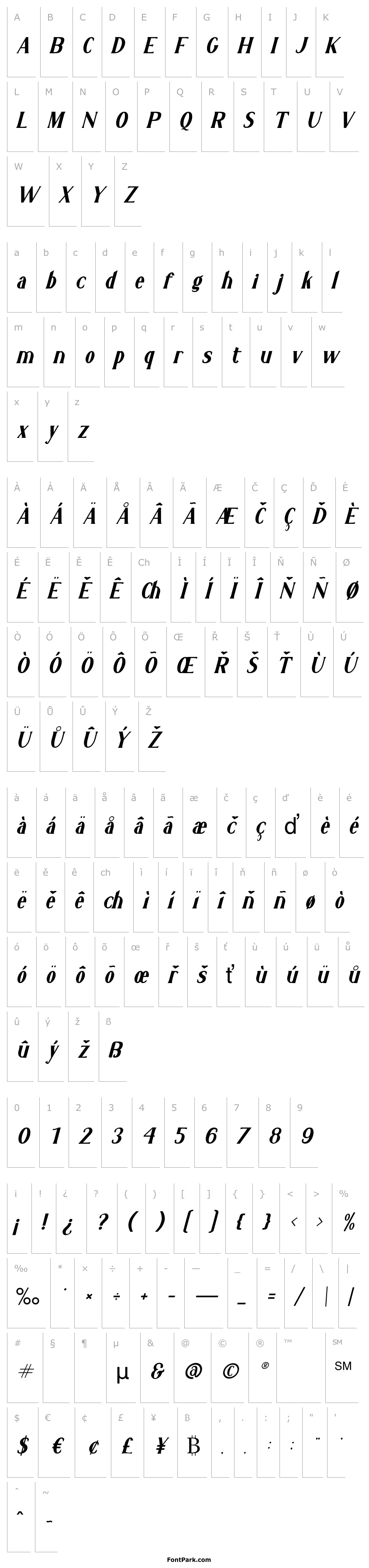 Přehled Charlotte Giselle Italic