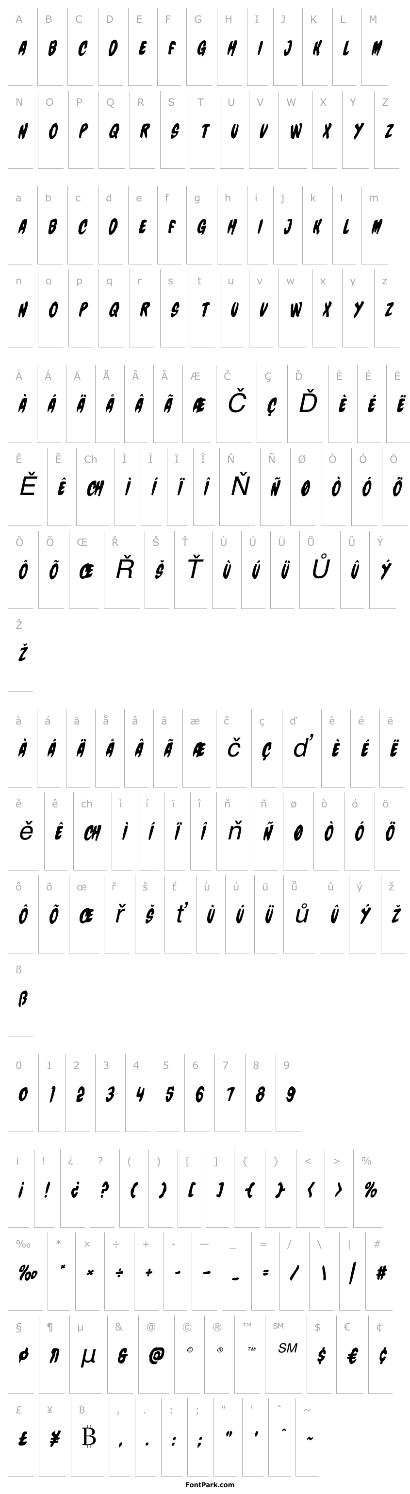 Overview Charmling Balloon Italic