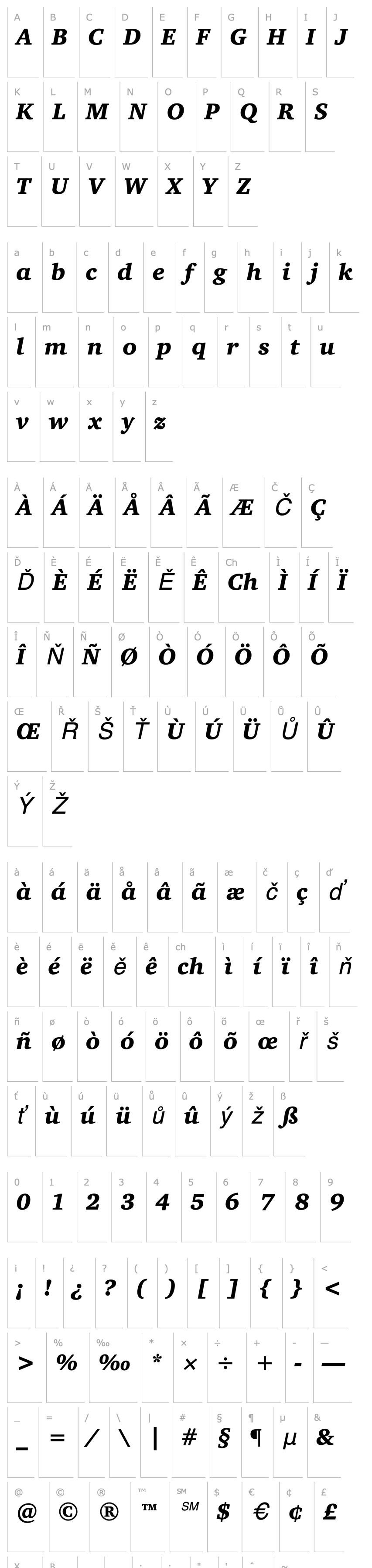 Overview Charter ITC Black Italic GX