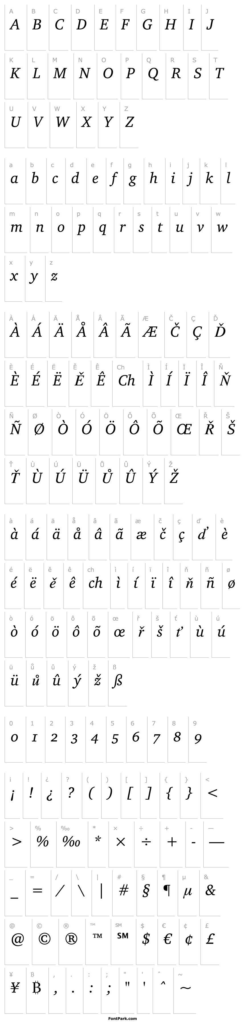 Overview Charter OSF BT Italic