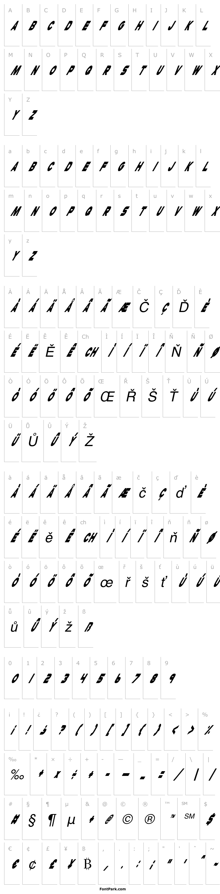 Overview Cheerio Old Chap Italic