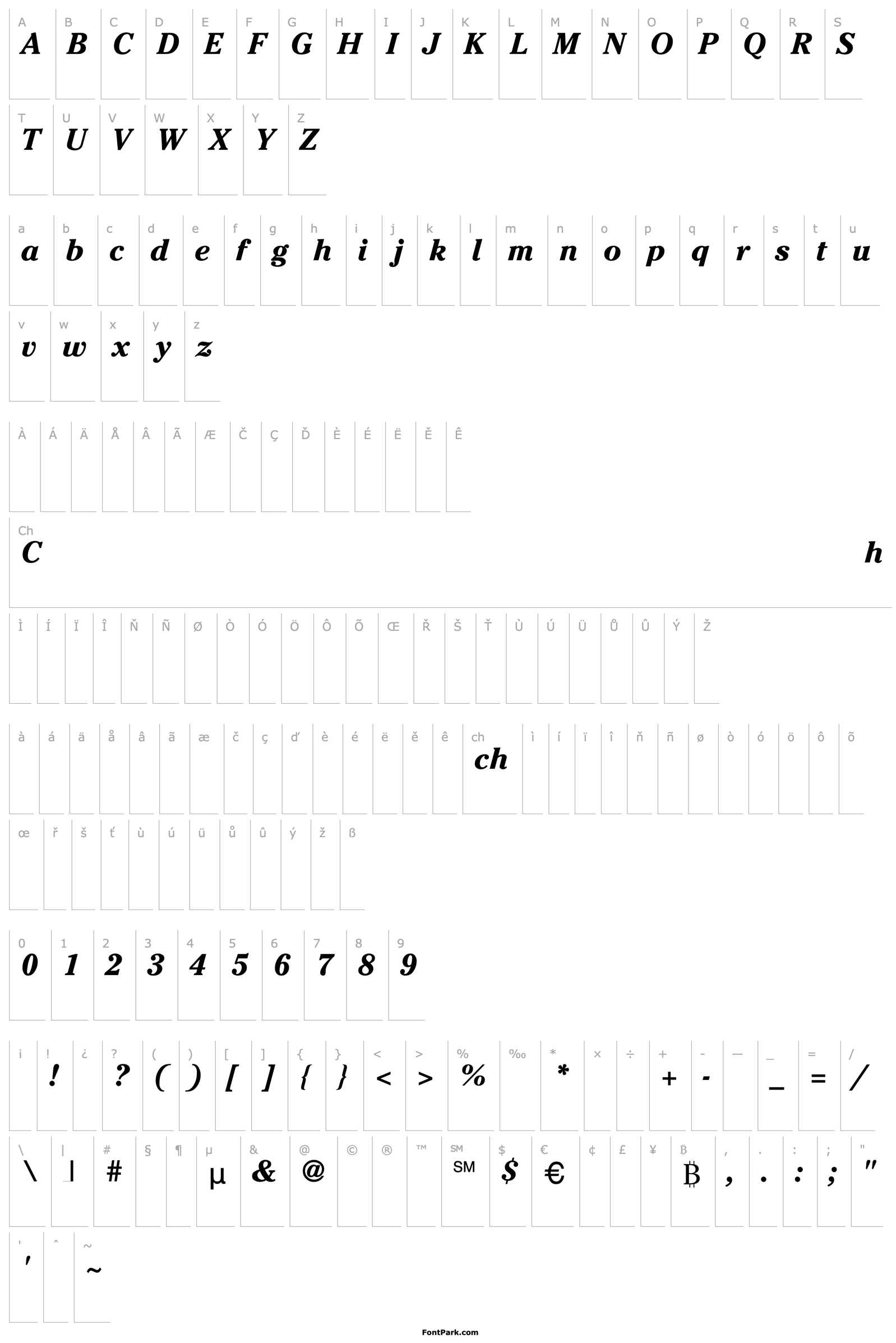 Overview Chelsea-Bold-Italic