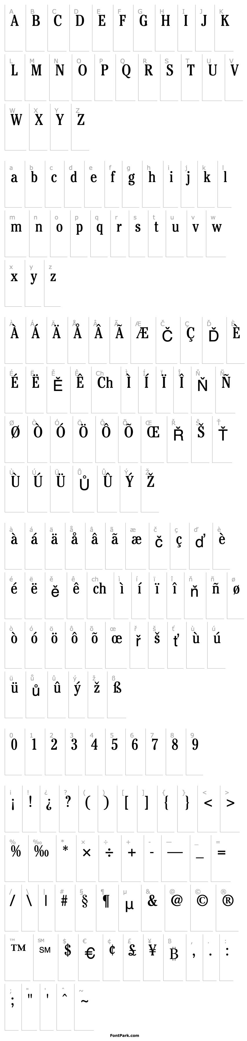 Overview Cheltenham Condensed SSi Condensed