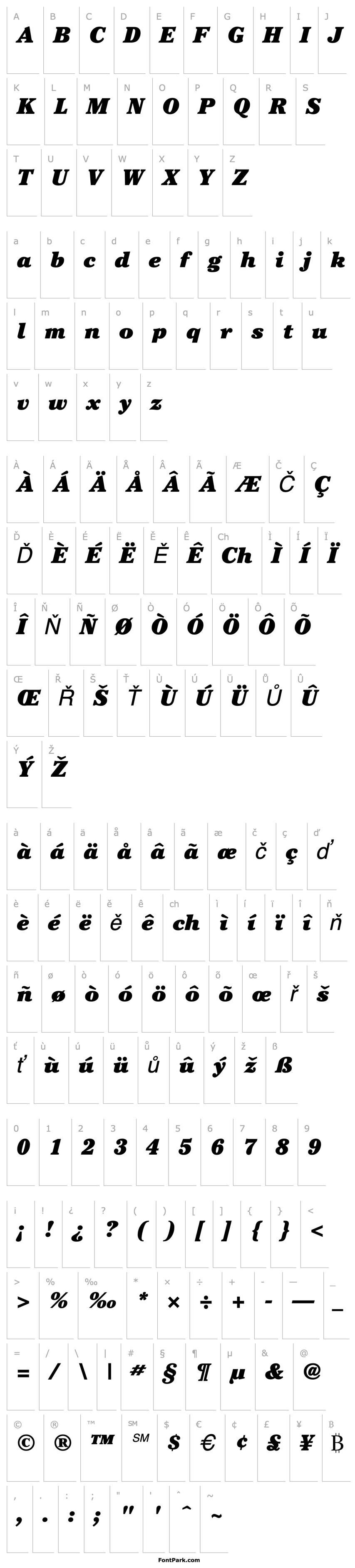 Overview Cheltenham UltraItalic