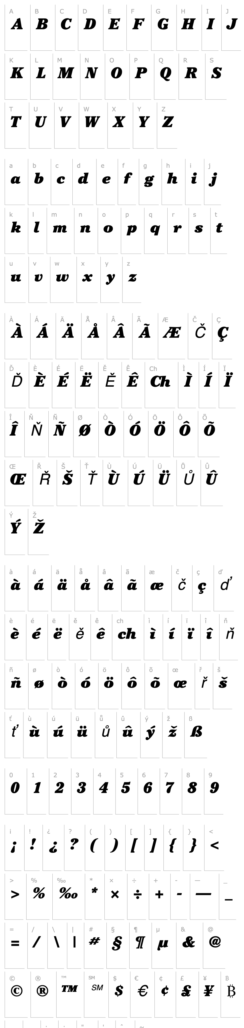 Overview CheltenhamBlackSSK Italic