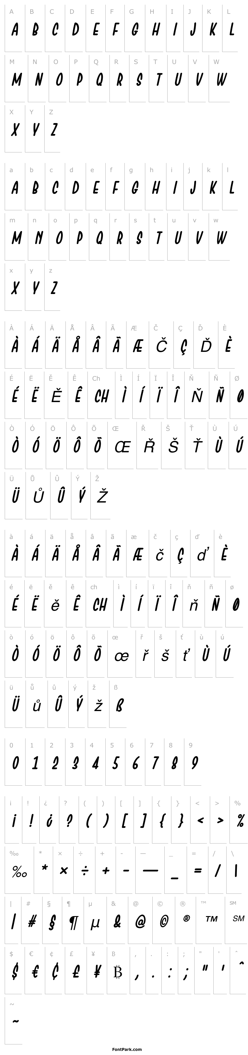 Overview Chesan Italic