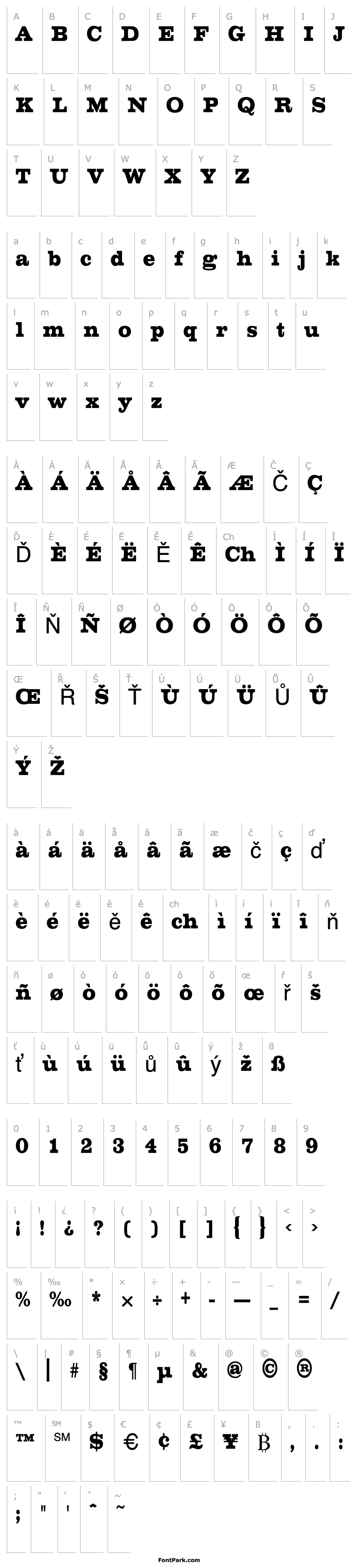 Přehled ChesterfieldCondensed