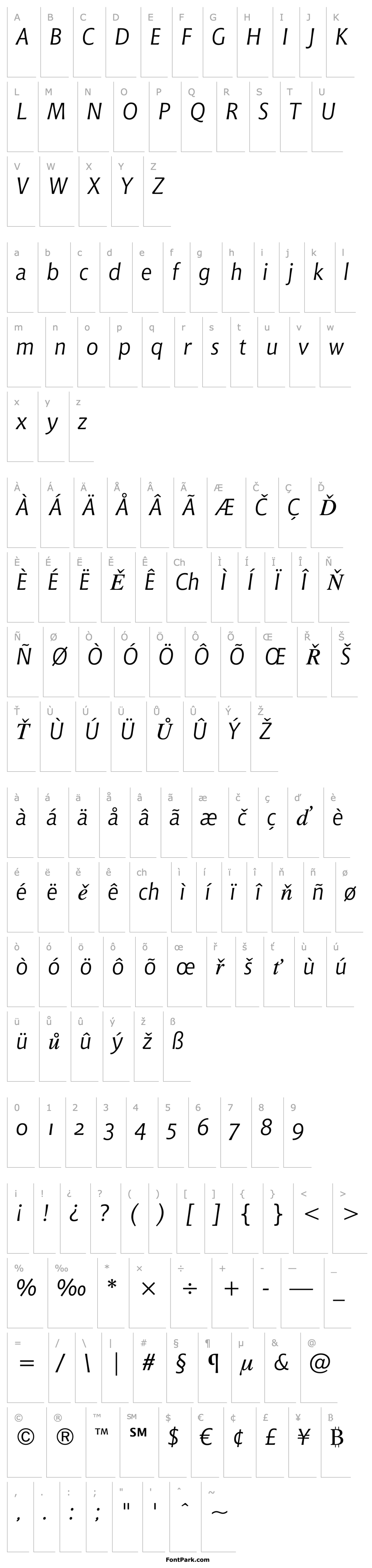 Overview Chianti It OSF BT Italic