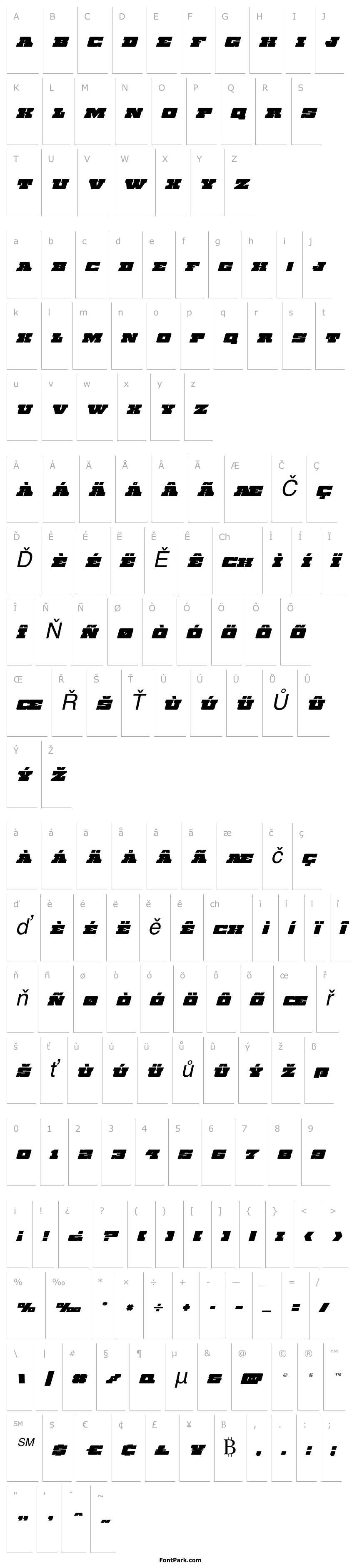 Přehled Chicago Express Italic