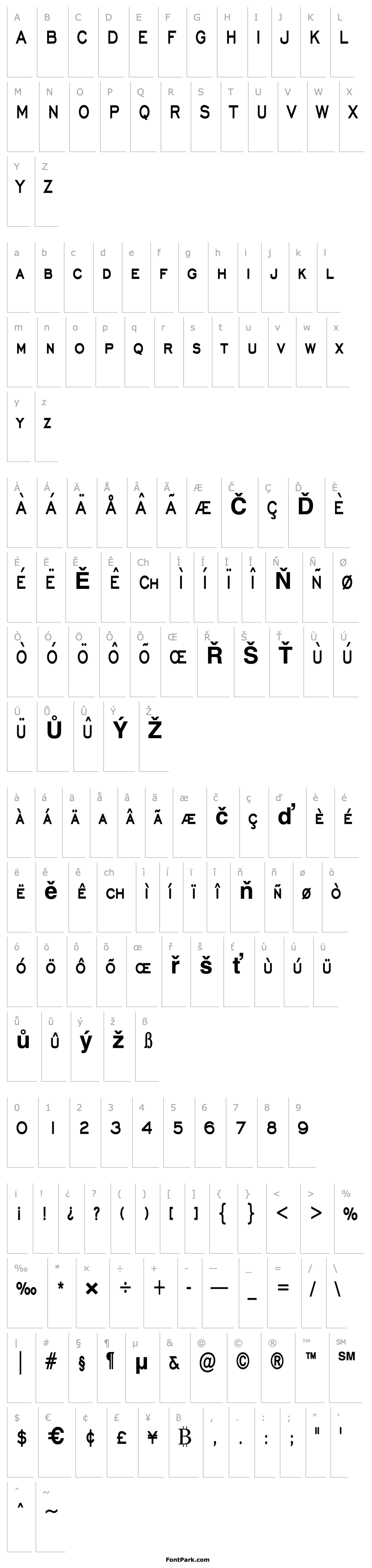 Overview Chisel Thin Bold