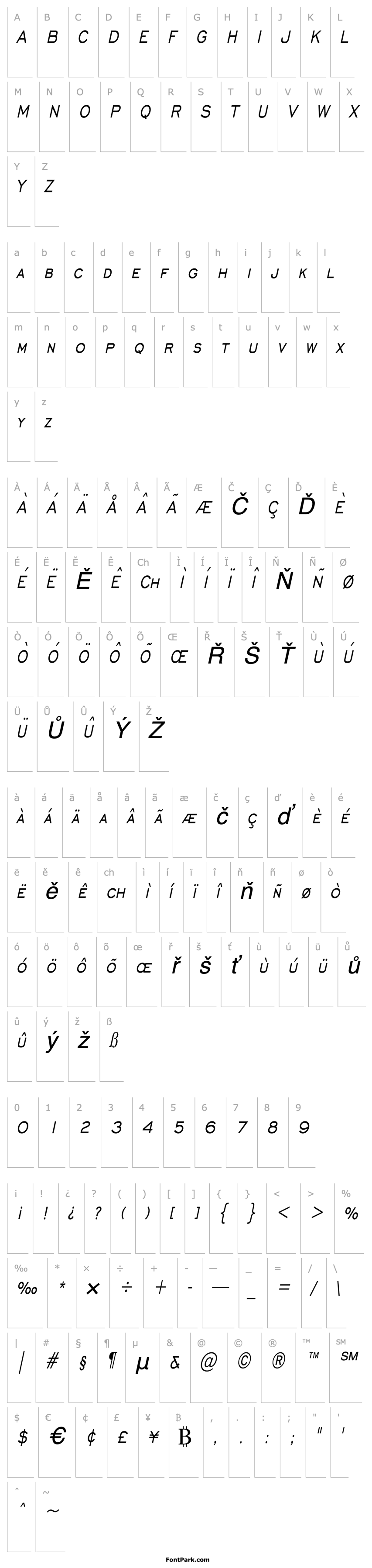 Overview Chisel Thin Italic