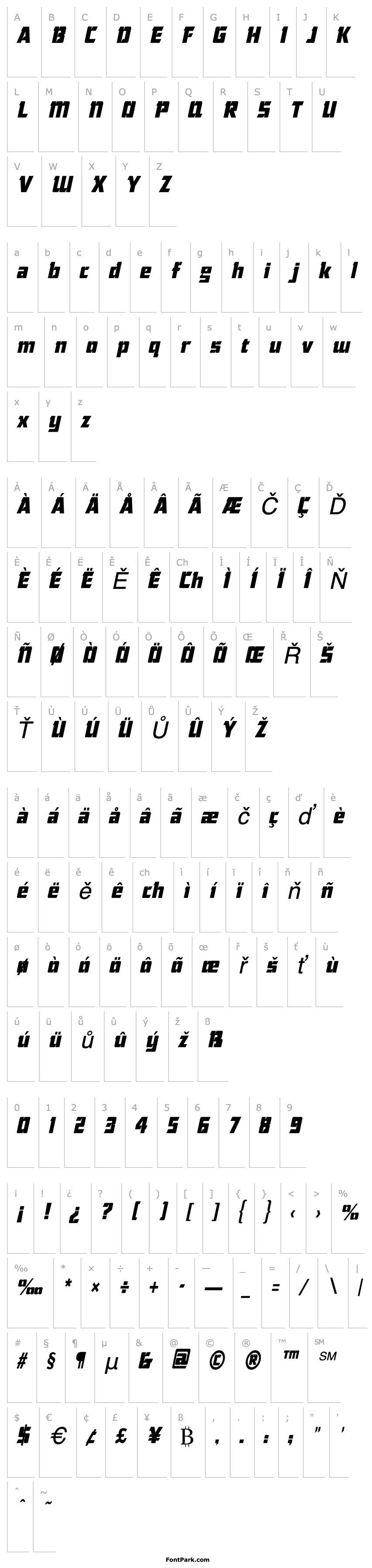 Overview ChiselCondensed Italic