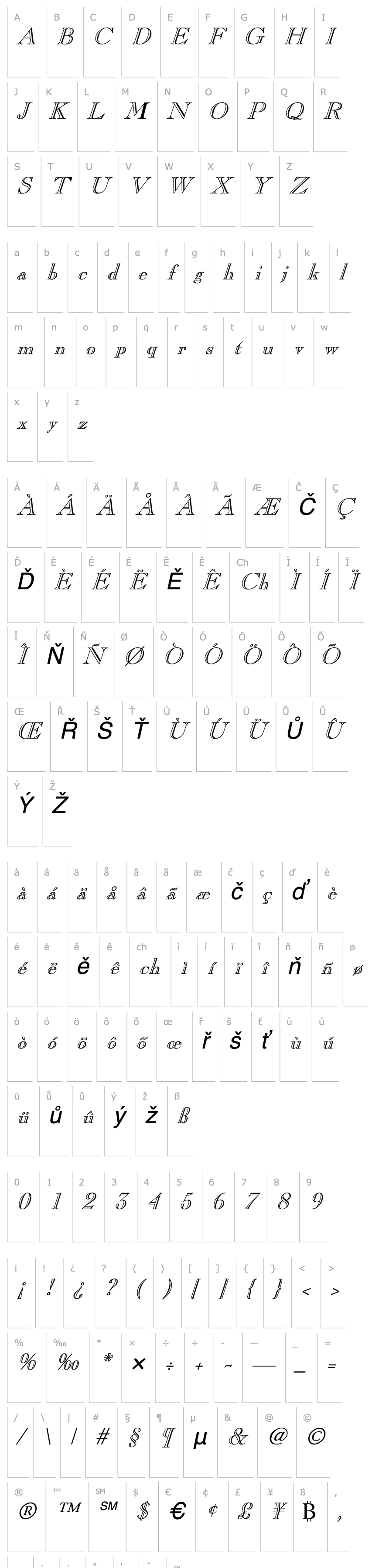 Overview Chopin Italic