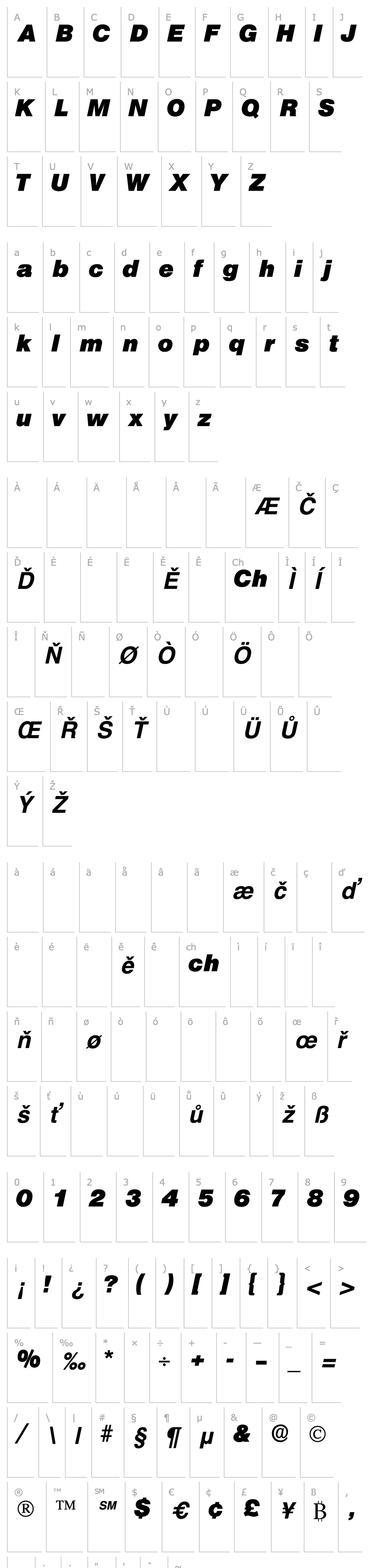 Overview ChoqueDisplaySSK Bold Italic