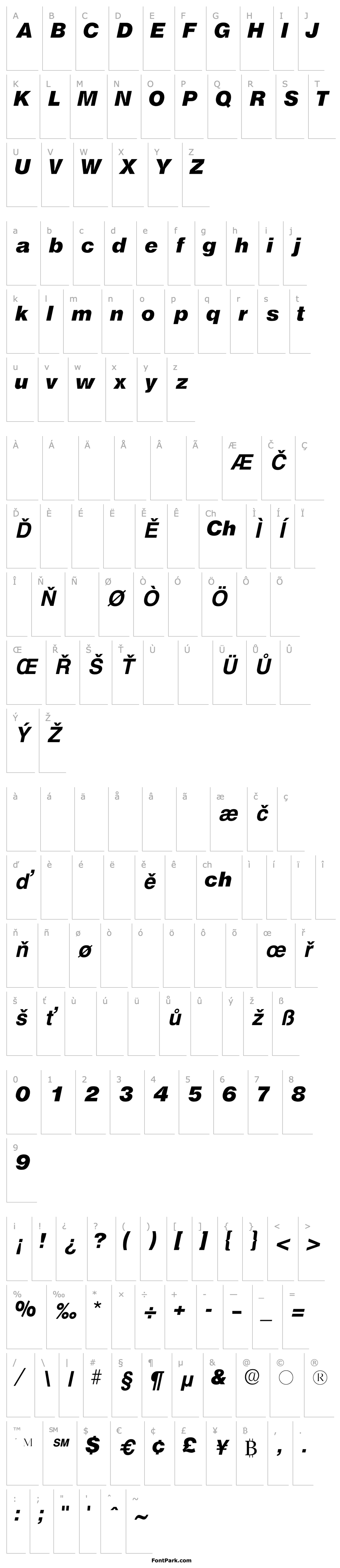 Overview ChoqueSSK Bold Italic