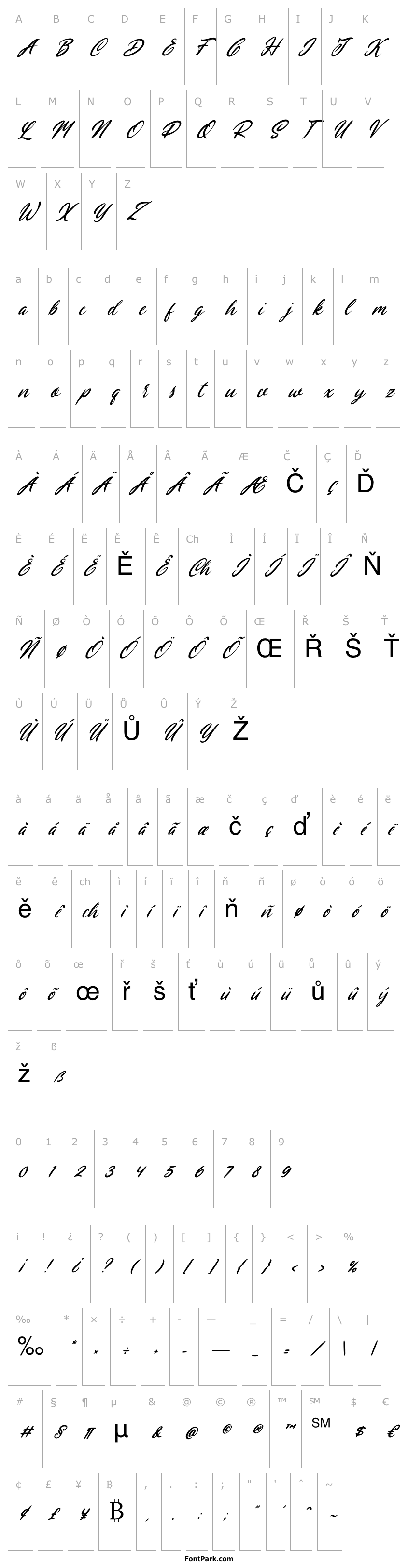 Přehled Christaline Italic