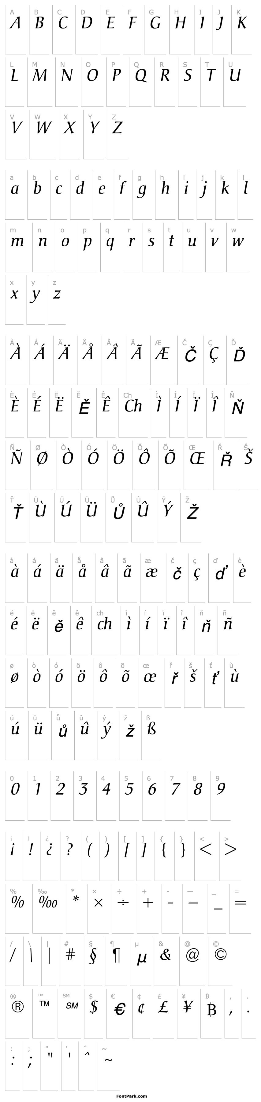 Overview Christiana-Italic