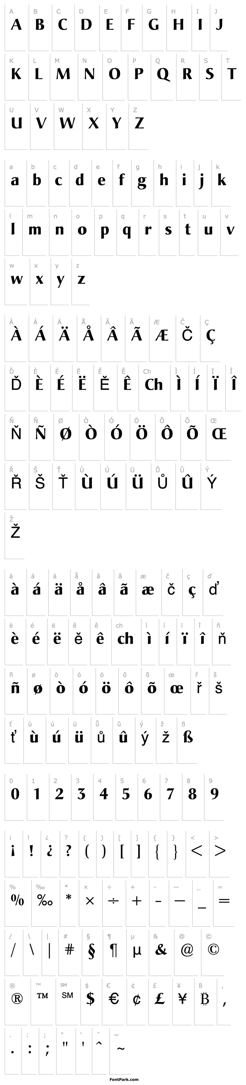 Přehled ChristianaBQ-Bold