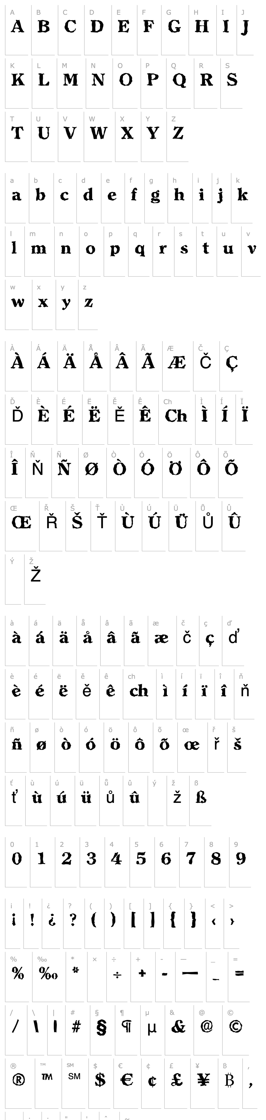 Overview ChristianBeckerRandom-ExtraBold-Regular