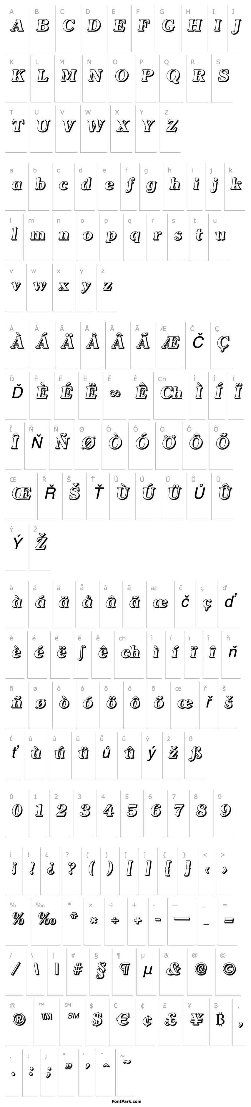 Přehled ChristianBeckerShadow-ExtraBold-Italic