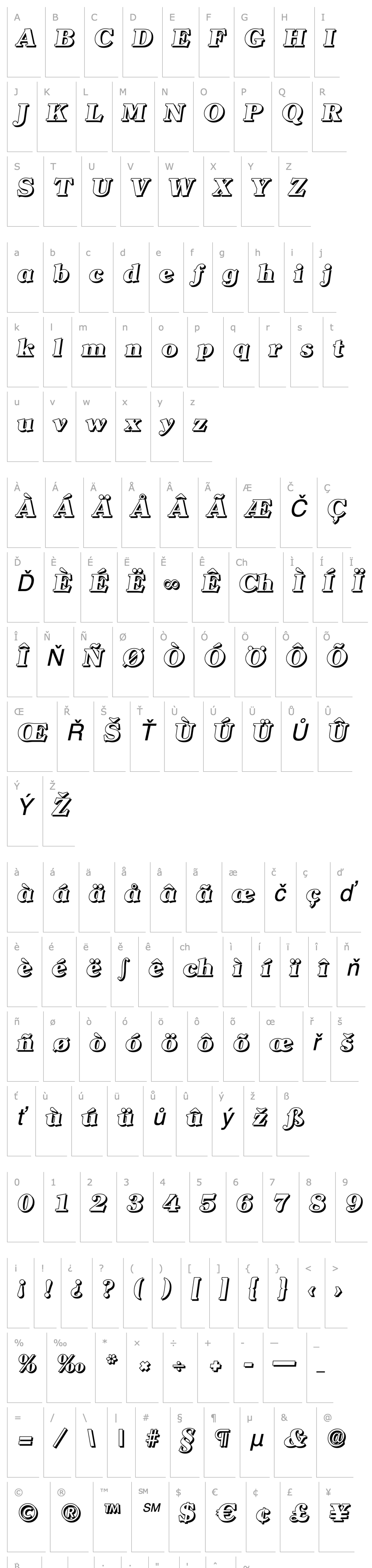 Overview ChristianBeckerShadow-Heavy-Italic