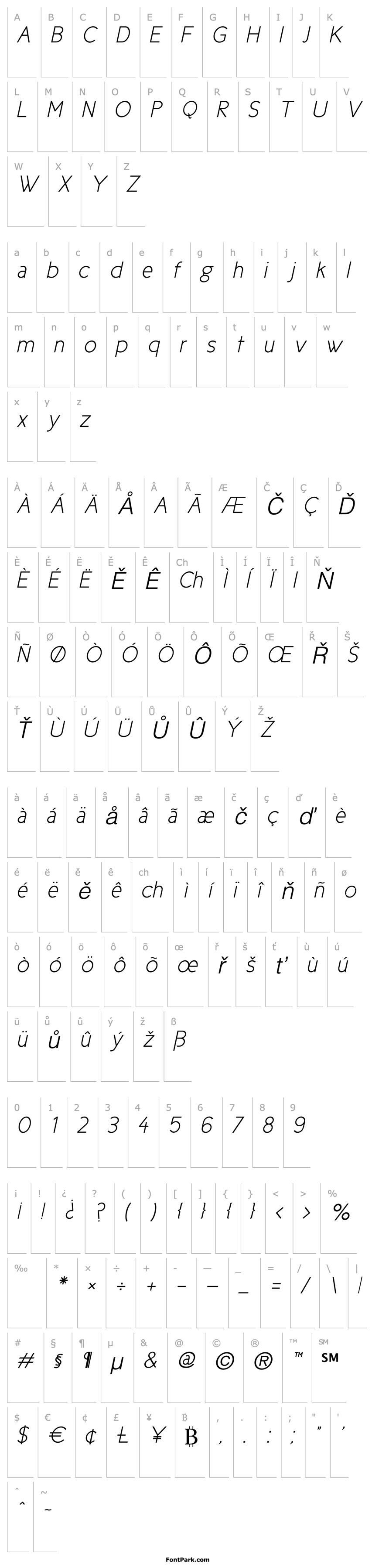 Přehled CicleFinaItalic