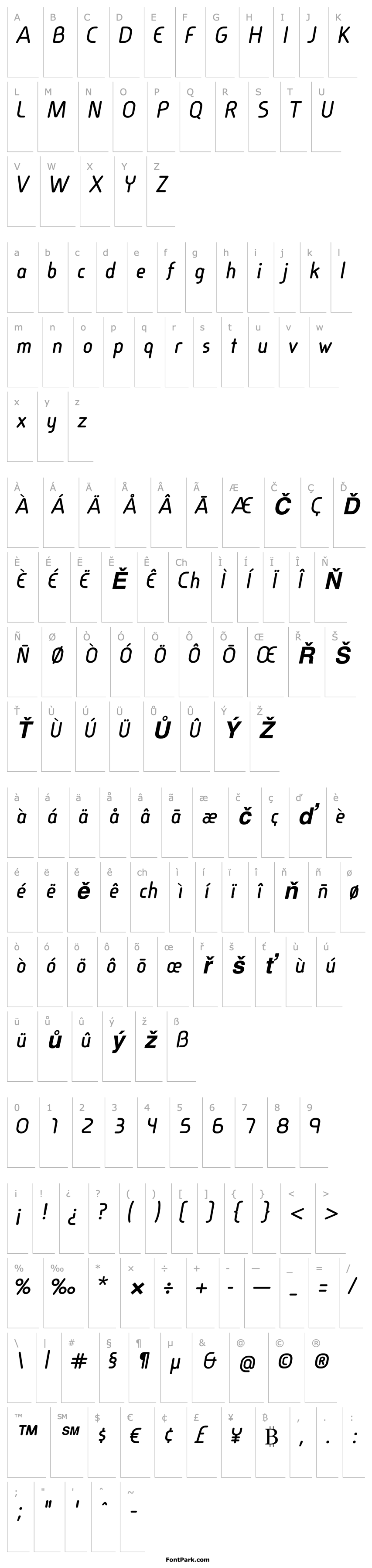 Overview Cineplex LT Bold Italic